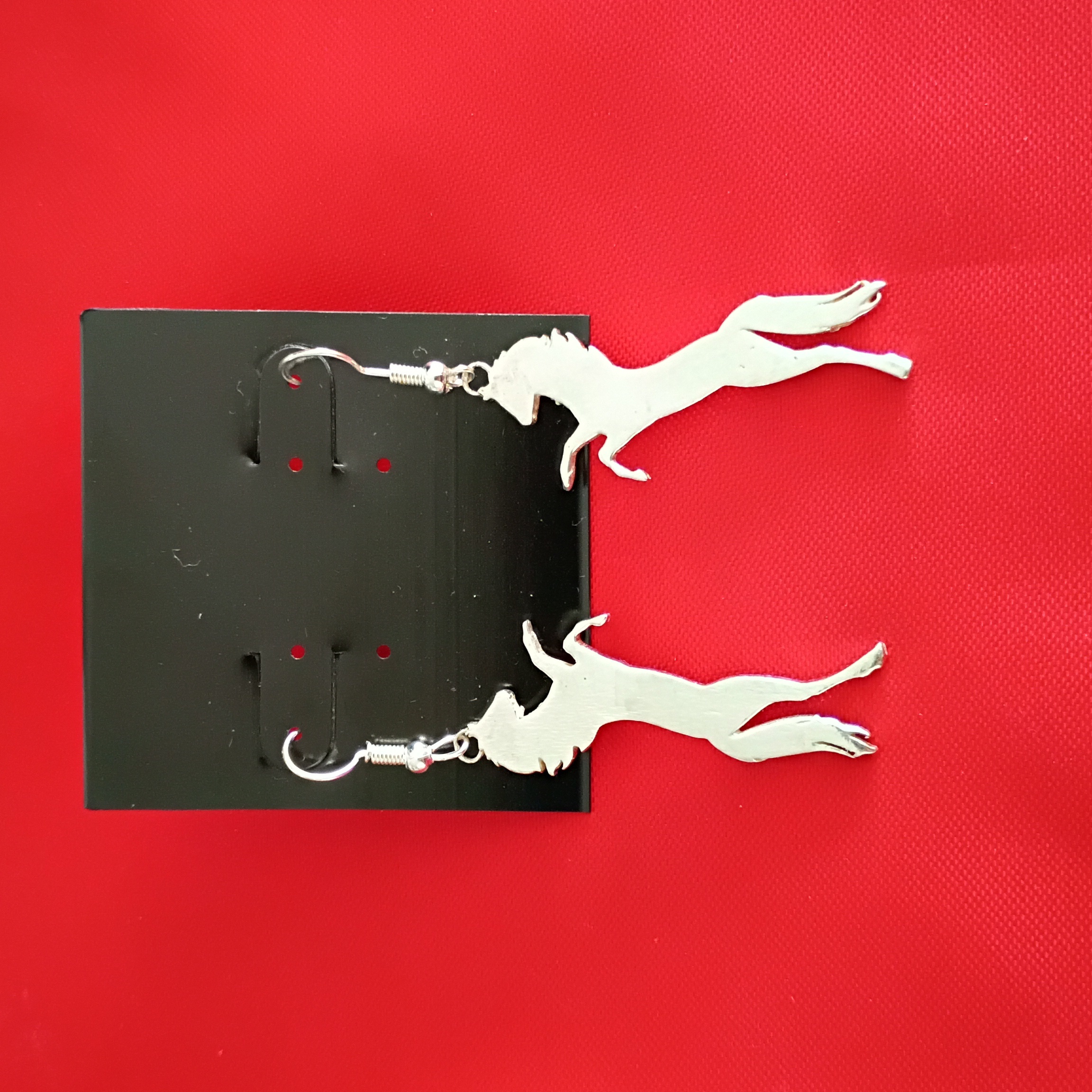 Elegant Sterling Silver Horse Earrings